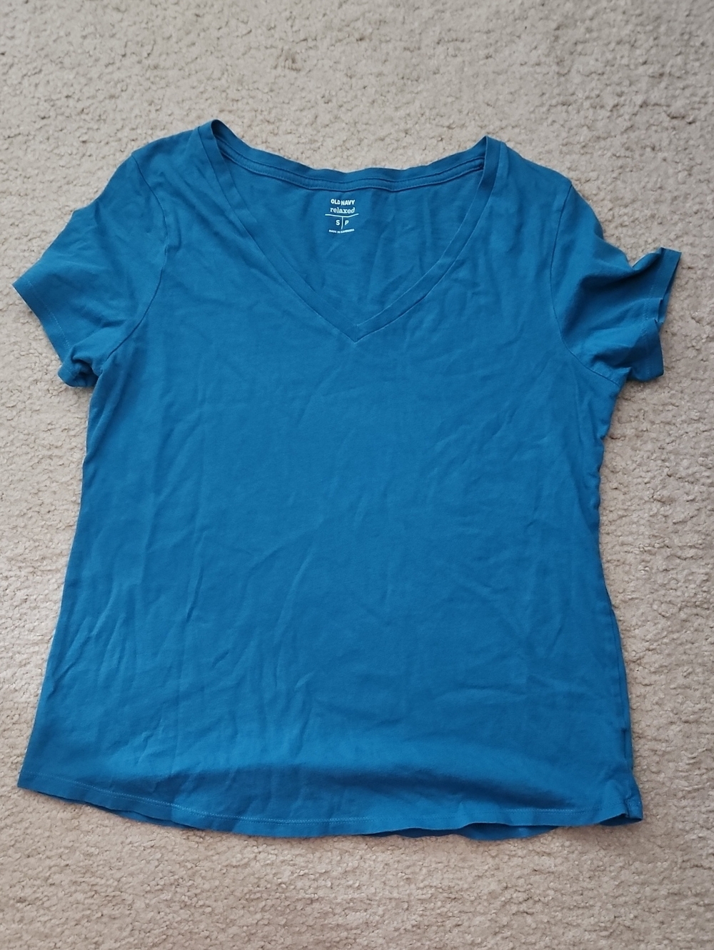 Old Navy Women’s Teal V-Neck Short Sleeve Tee